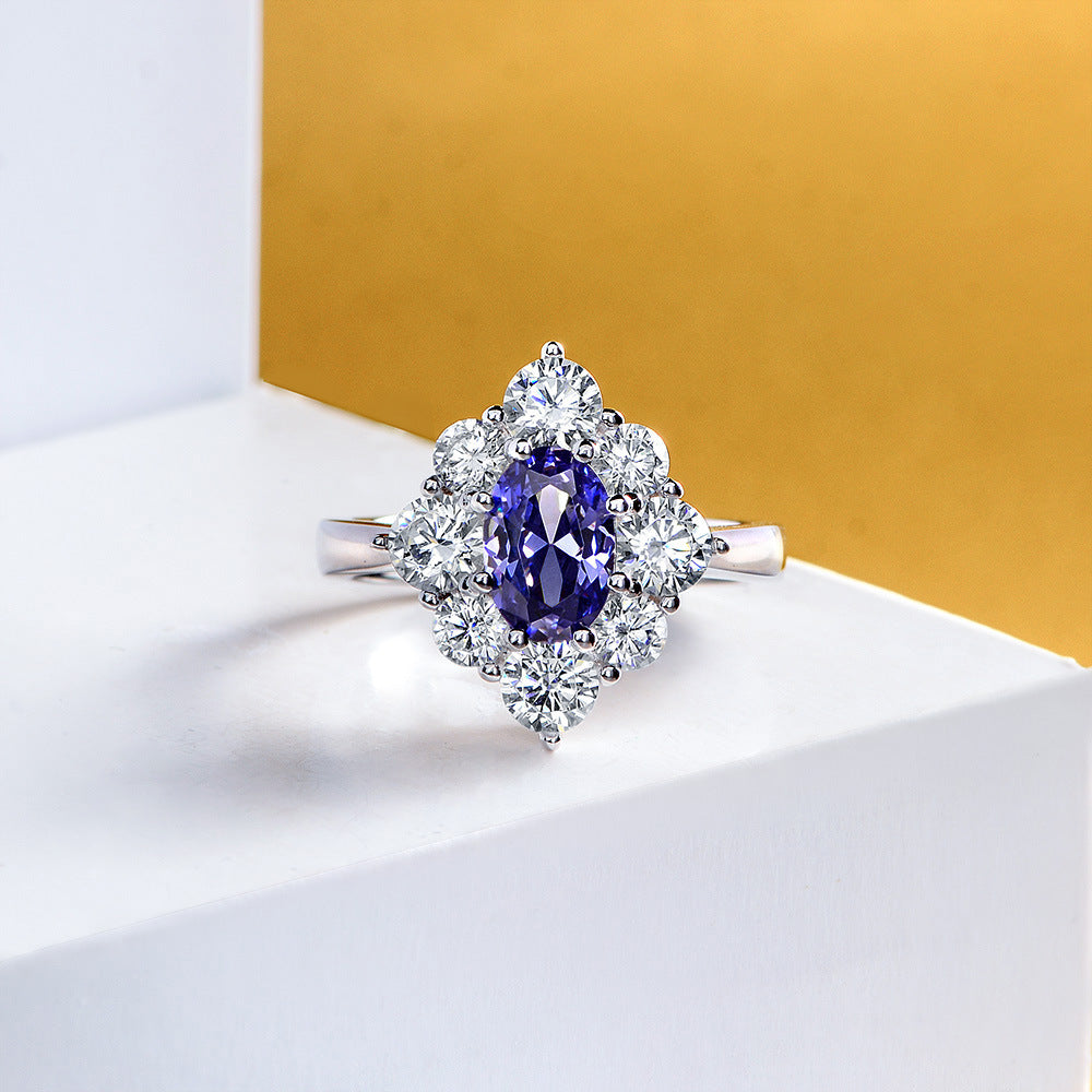 Blingrunway S925 Elegant and luxurious blue charm