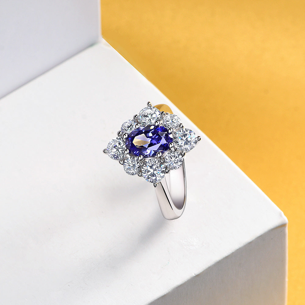 Blingrunway S925 Elegant and luxurious blue charm