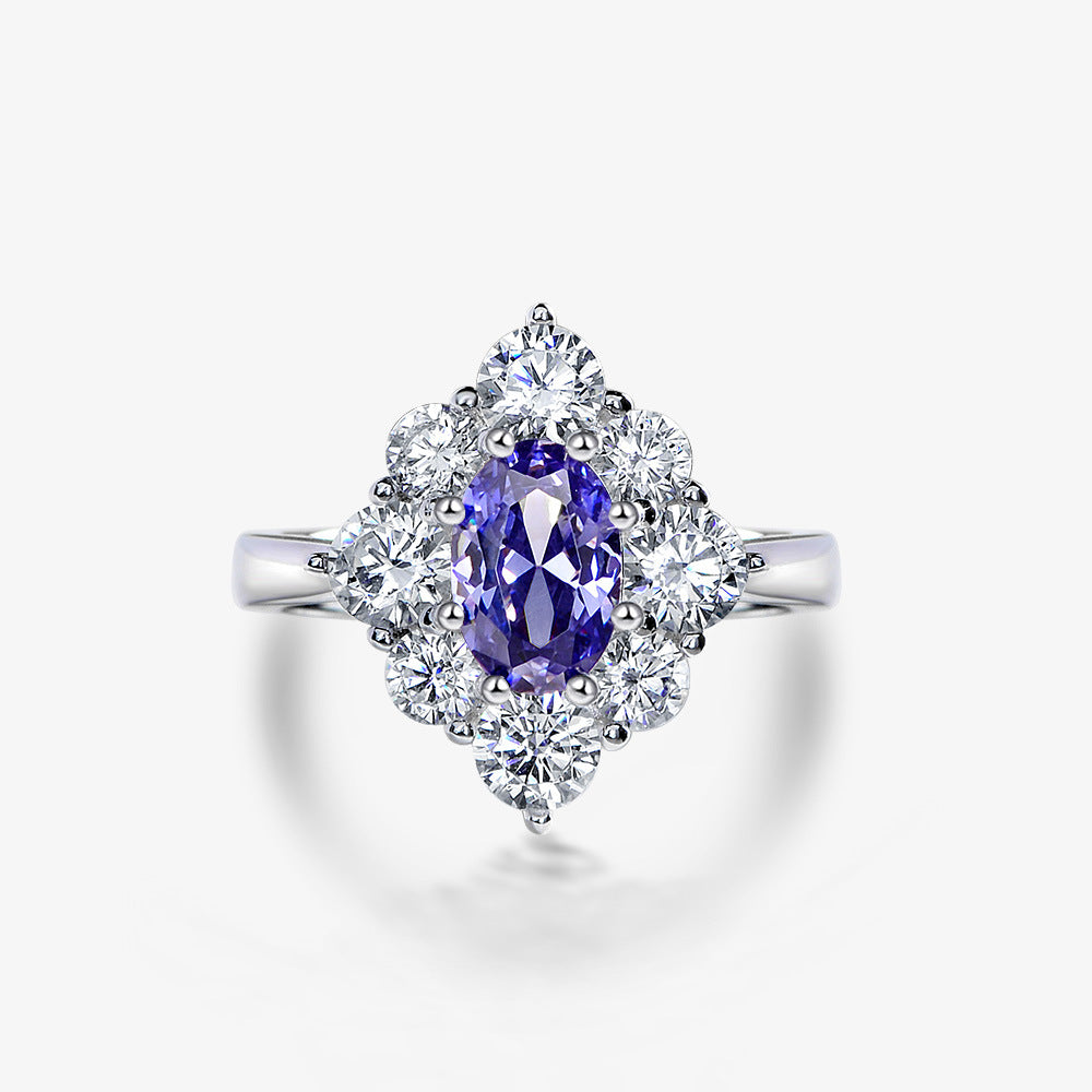 Blingrunway S925 Elegant and luxurious blue charm