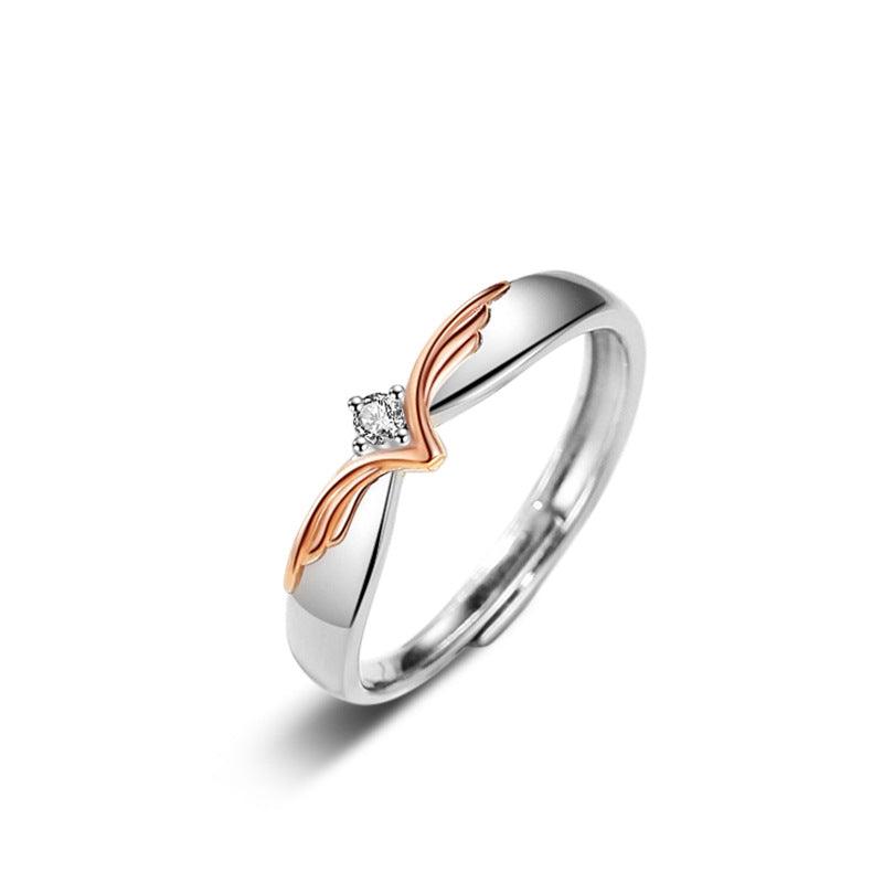 Angel's Love S925 Sterling Silver Couple Ring