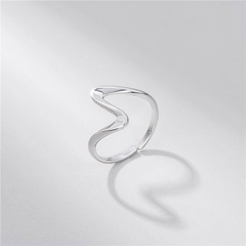 "Möbius Water Texture" S925 Sterling Silver Ring