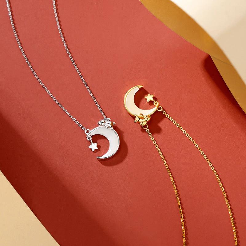 Moon Rabbit S925 Sterling Silver Necklace