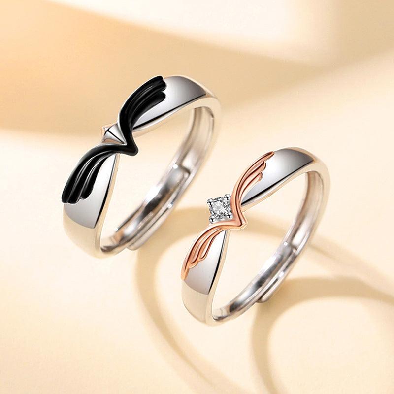 Angel's Love S925 Sterling Silver Couple Ring