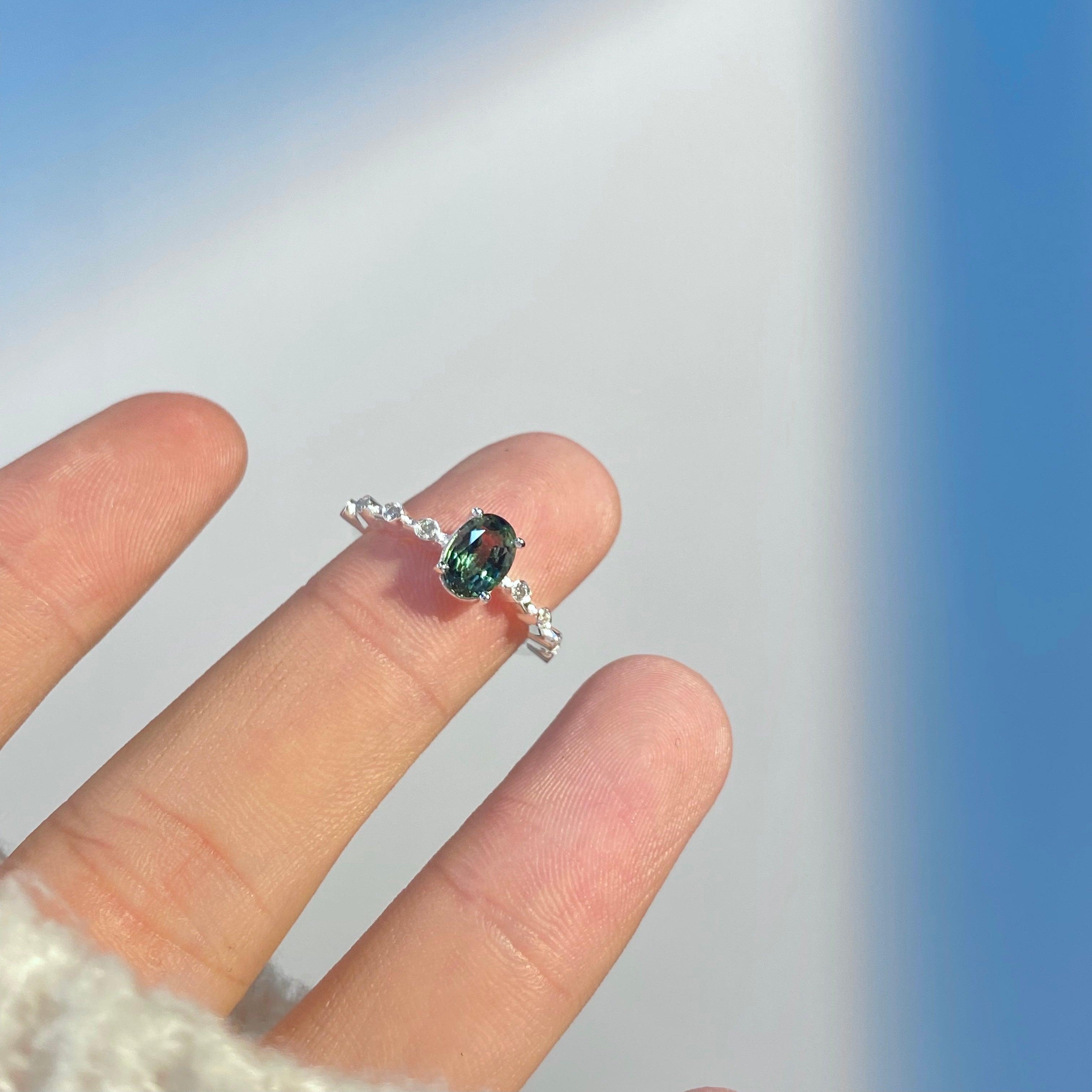 Boudoir close friend tourmaline ring custom