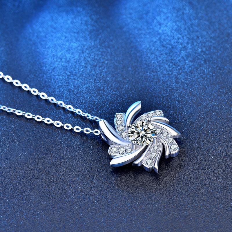 Heartbeat Series Windmill Women's S925 Sterling Silver Necklace