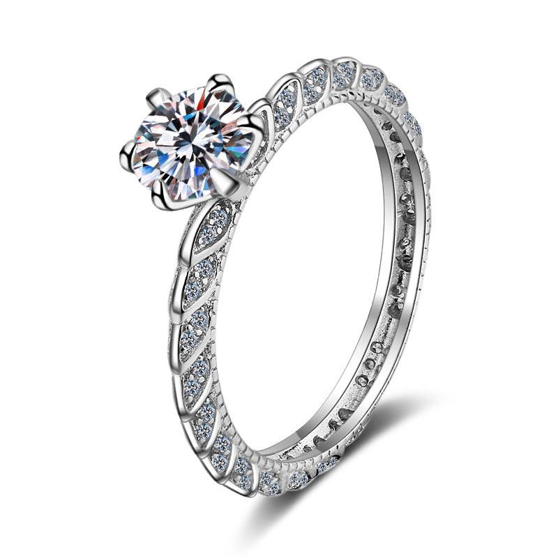 New luxury full Zircon s925 sterling silver ring-BlingRunway