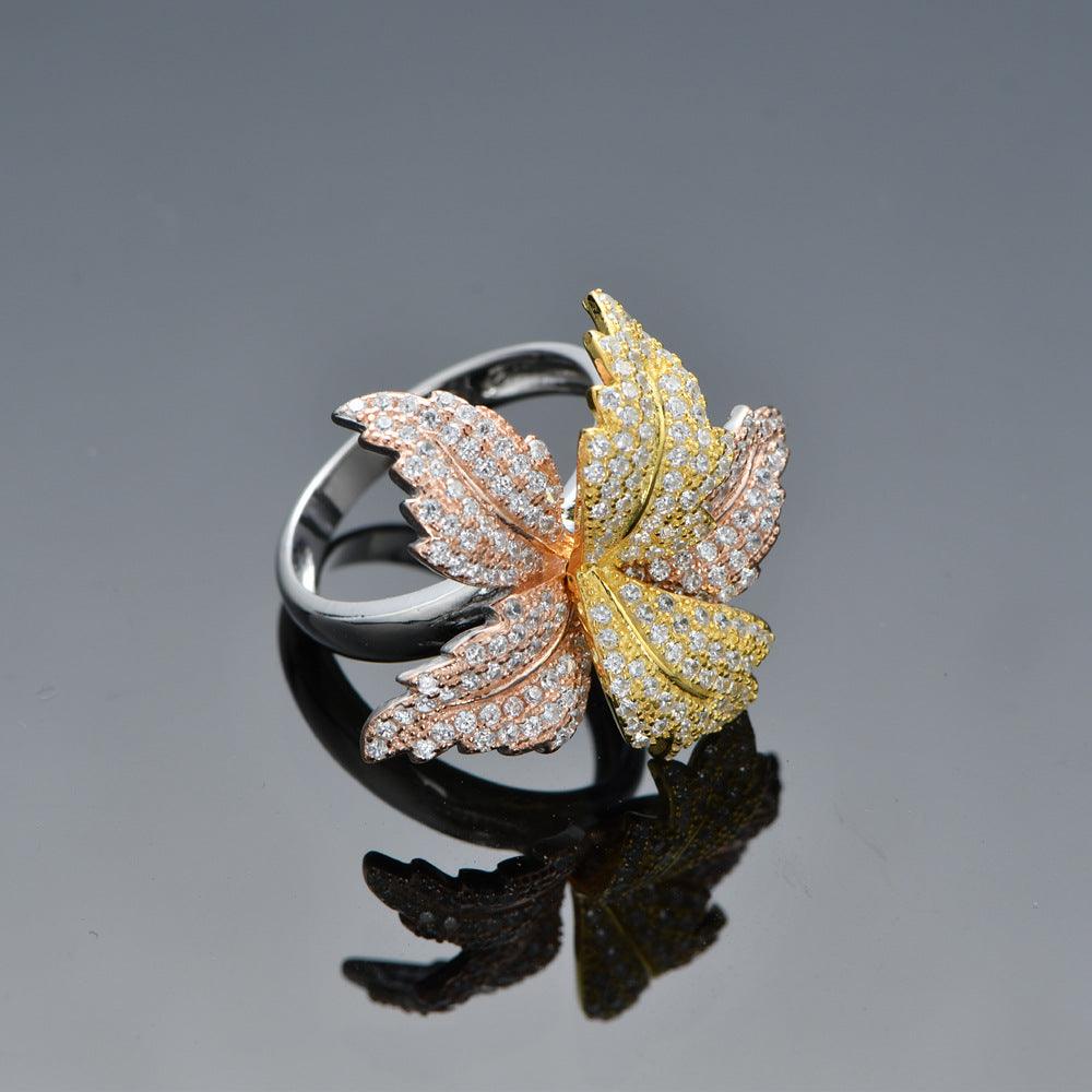 Petal handmade series S925 sterling silver ring