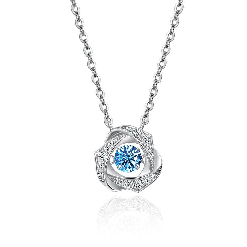 Heartbeat Series Bright Heart S925 Sterling Silver Necklace-BlingRunway