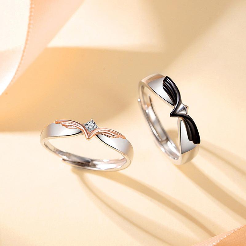 Angel's Love S925 Sterling Silver Couple Ring