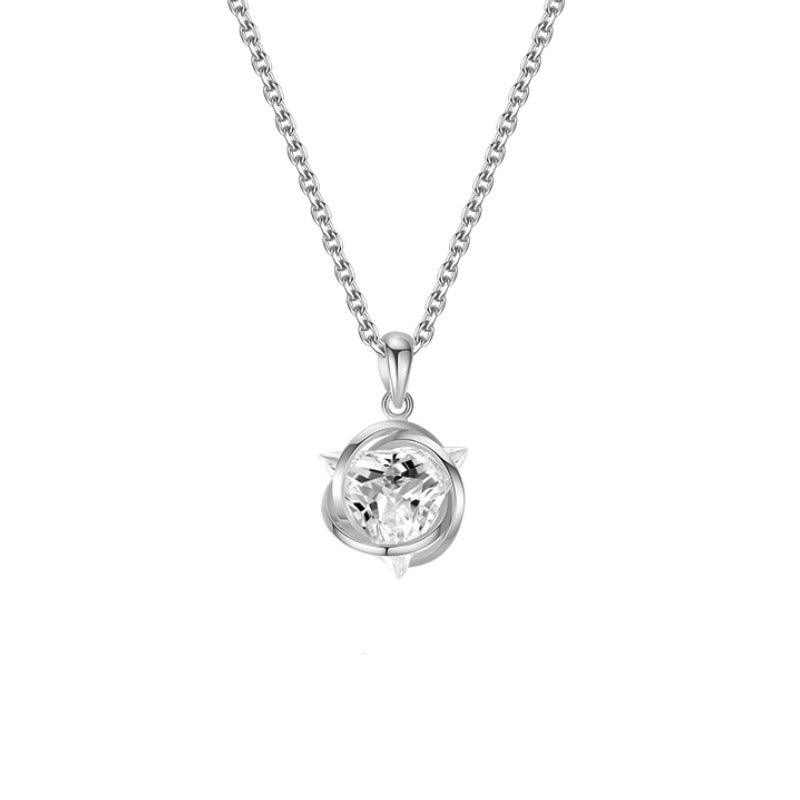 Iron Man Core Pendant S925 Sterling Silver Necklace-BlingRunway