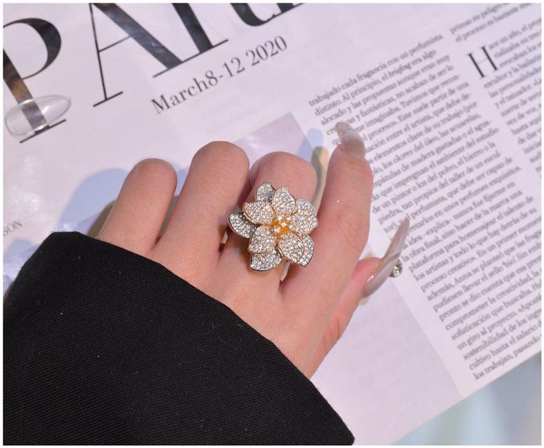 Blooming Flowers Handmade Series S925 Sterling Silver Ring