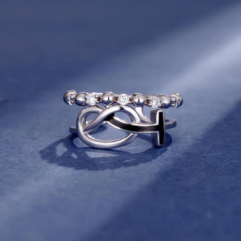 Heart Knot 925 Sterling Silver Ring-BlingRunway