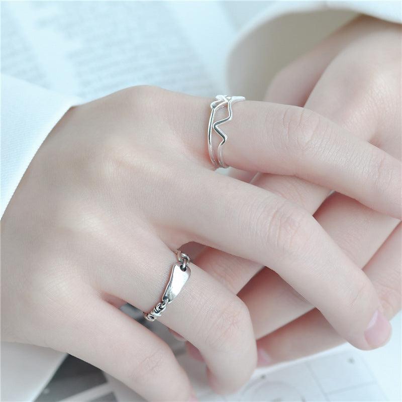 Heart Wave S925 Sterling Silver Ring