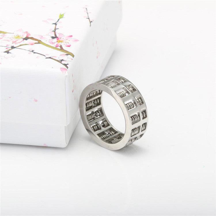 Men's Titanium Abacus Ring