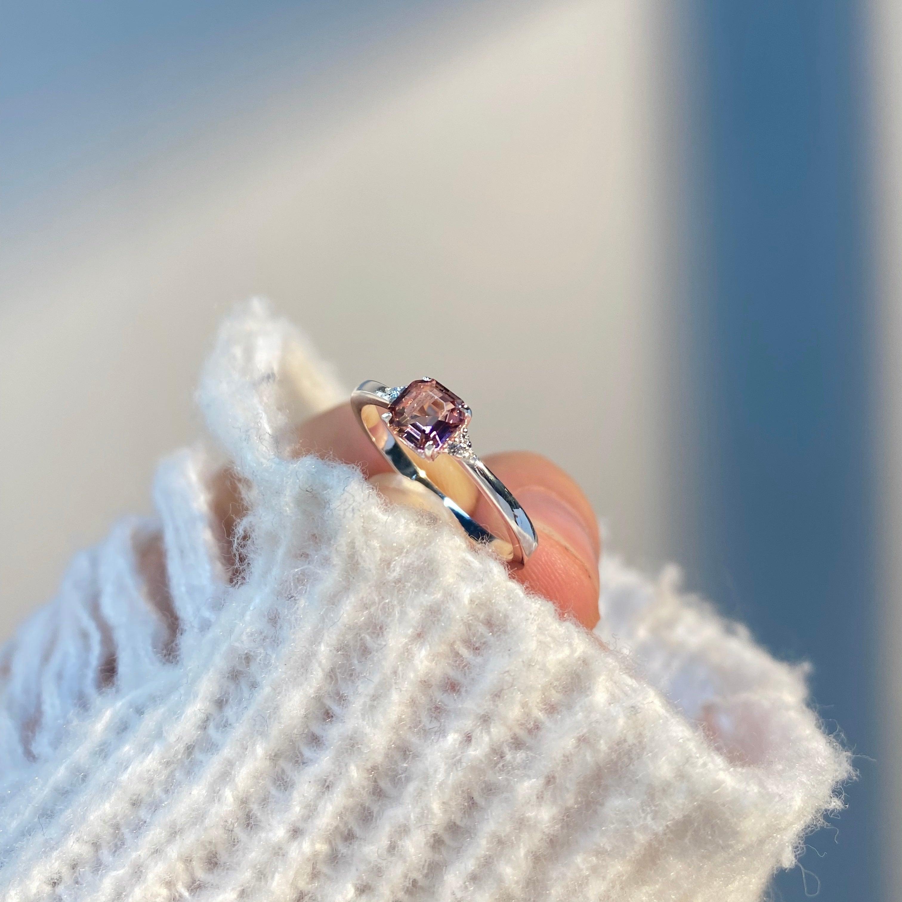 Boudoir close friend tourmaline ring custom