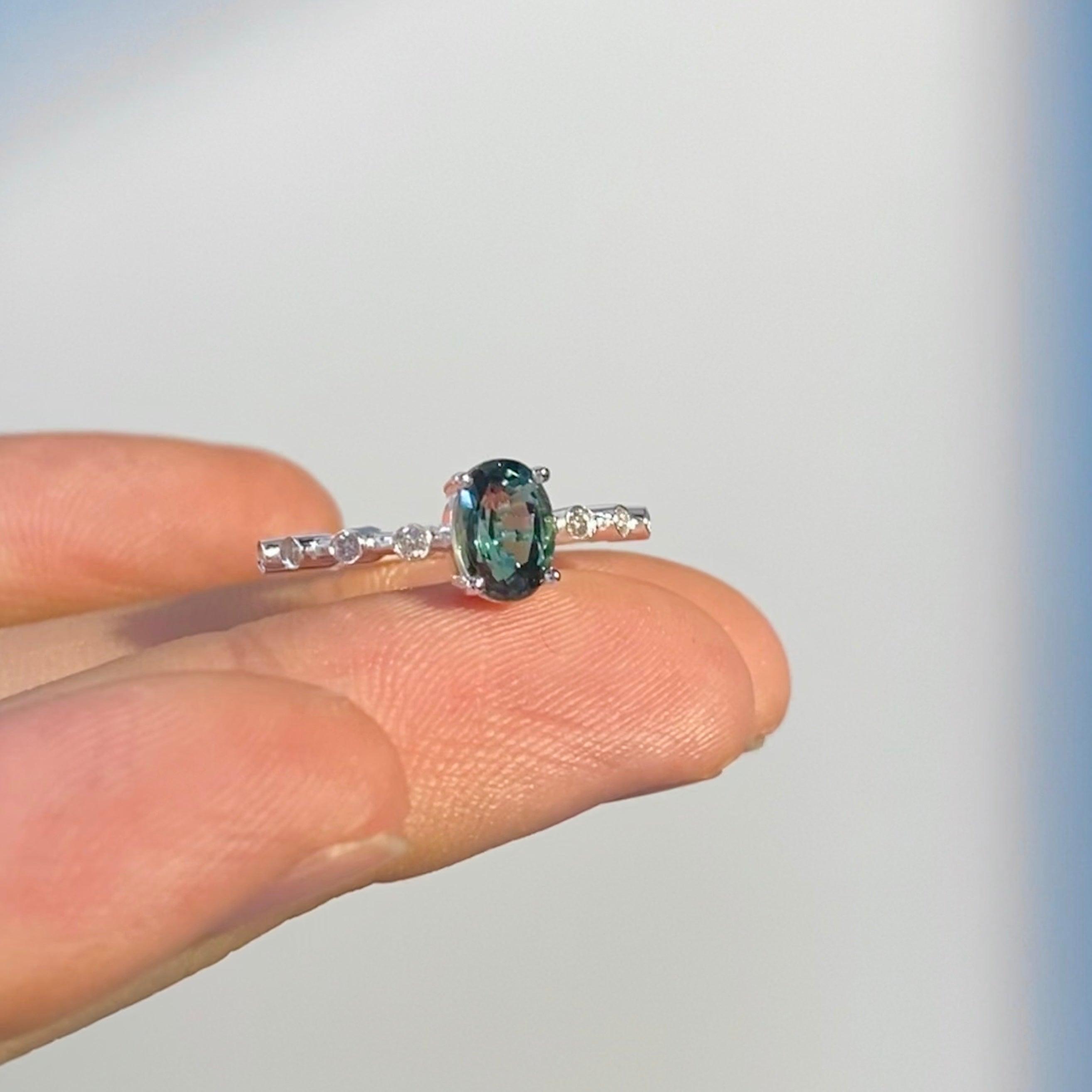 Boudoir close friend tourmaline ring custom