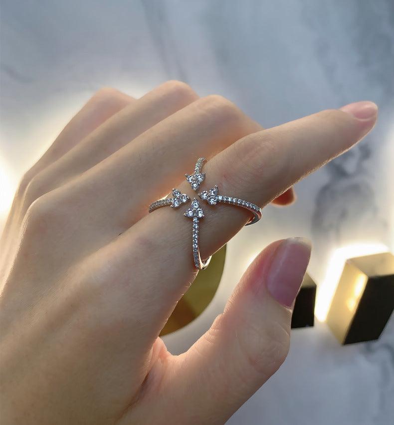 Round Arrow Handmade Collection S925 Sterling Silver Ring