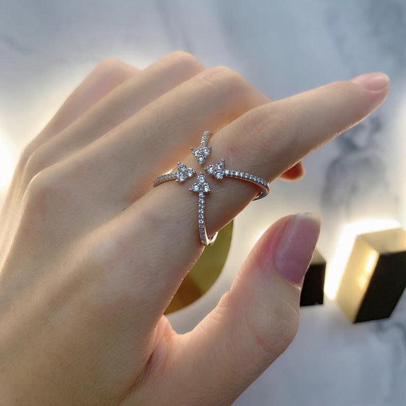 Round Arrow Handmade Collection S925 Sterling Silver Ring-BlingRunway