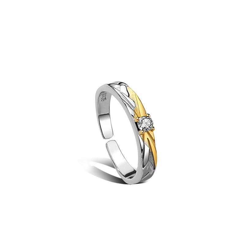 Dawn of Love S925 Sterling Silver Couple Ring