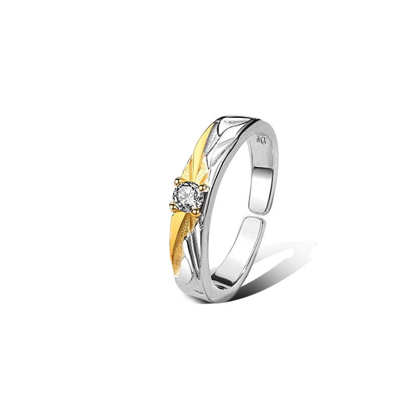 Dawn of Love S925 Sterling Silver Couple Ring