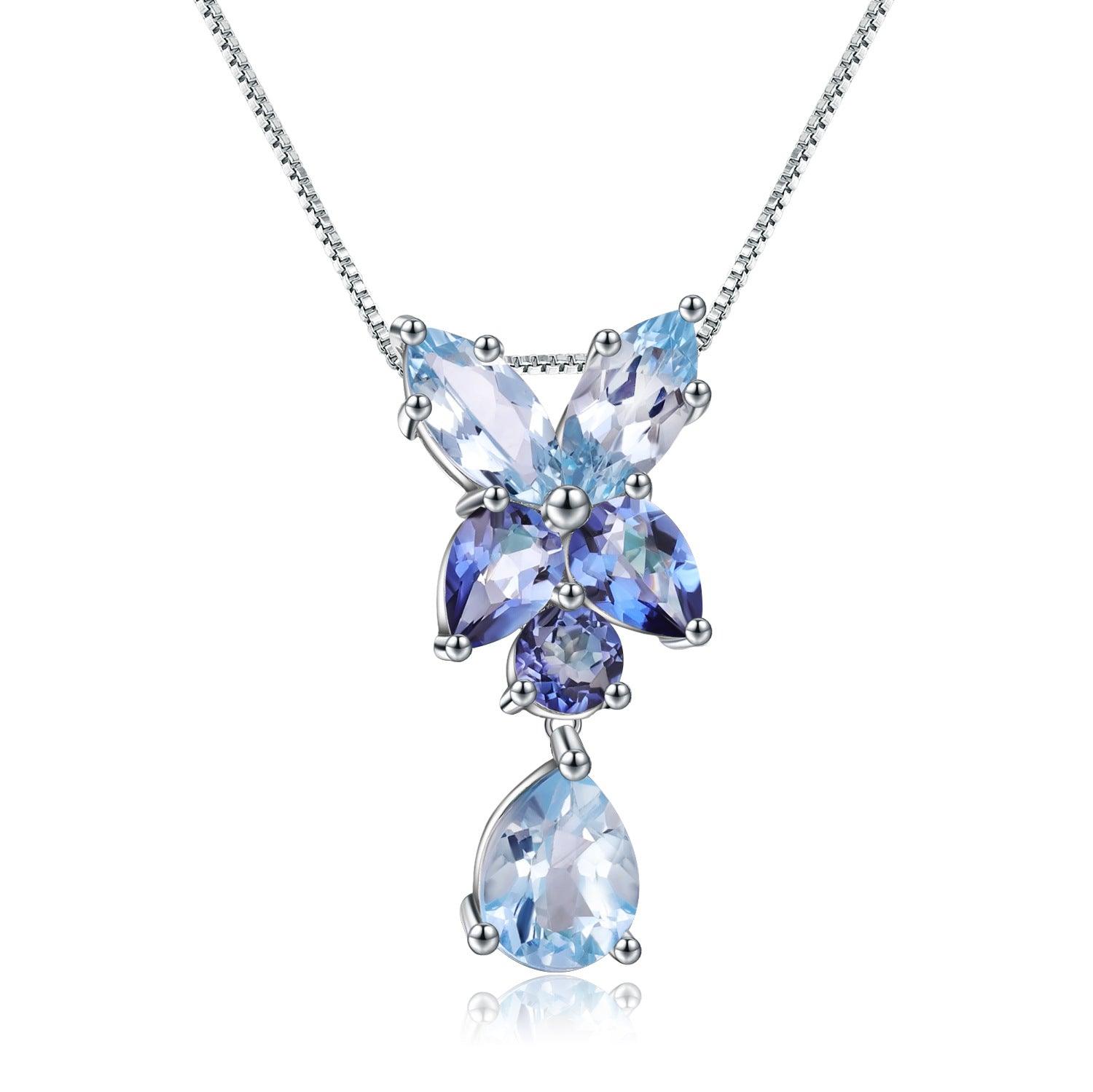 “Butterfly Tears” S925 Sterling Silver Necklace-BlingRunway