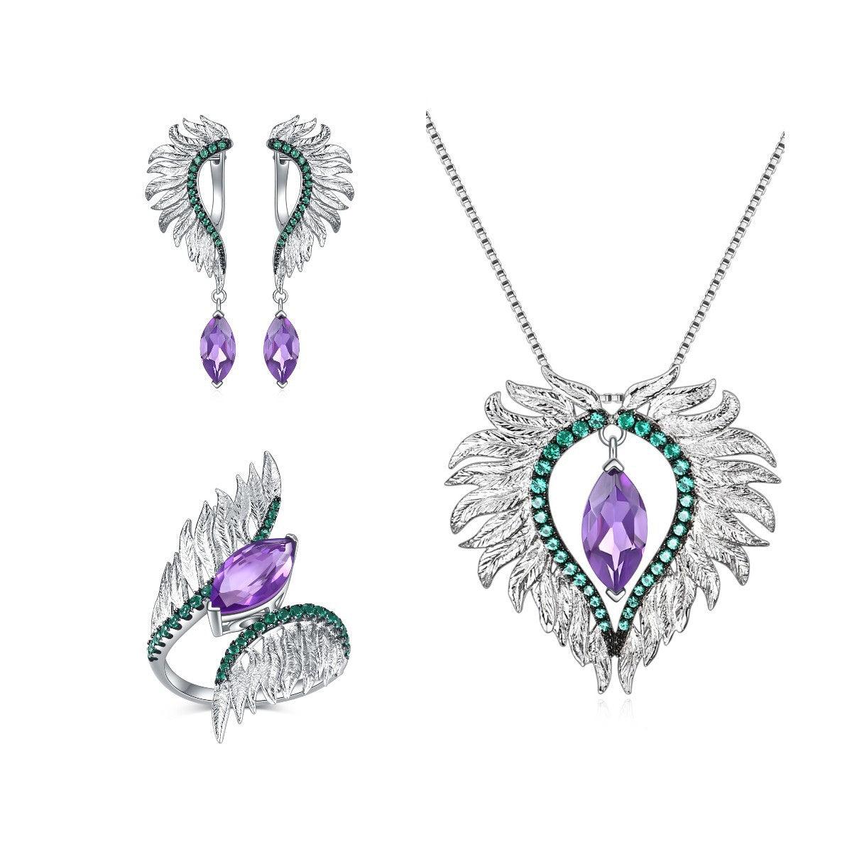 Angel's Embrace Design S925 Sterling Silver Necklace