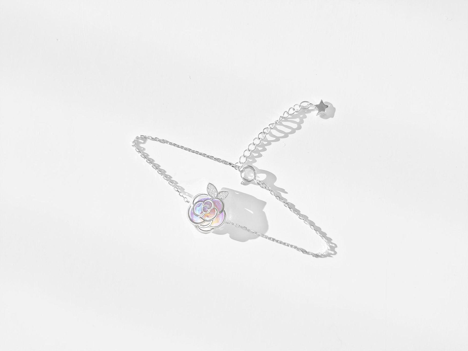 Camellia s925 sterling silver necklace