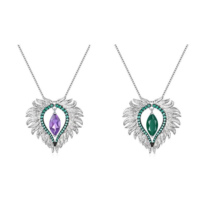 Angel's Embrace Design S925 Sterling Silver Necklace