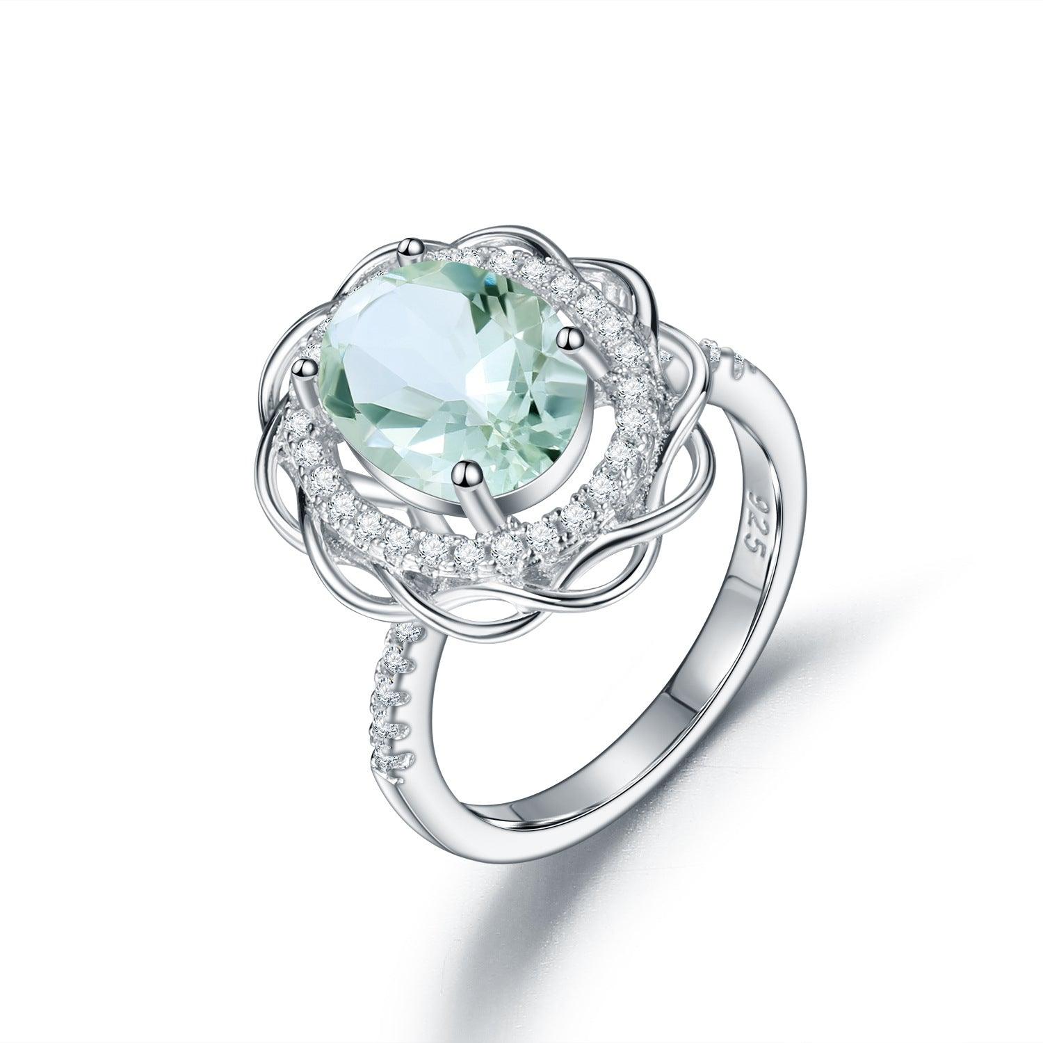 Signature Green Amethyst & Spinel online Sterling Ring