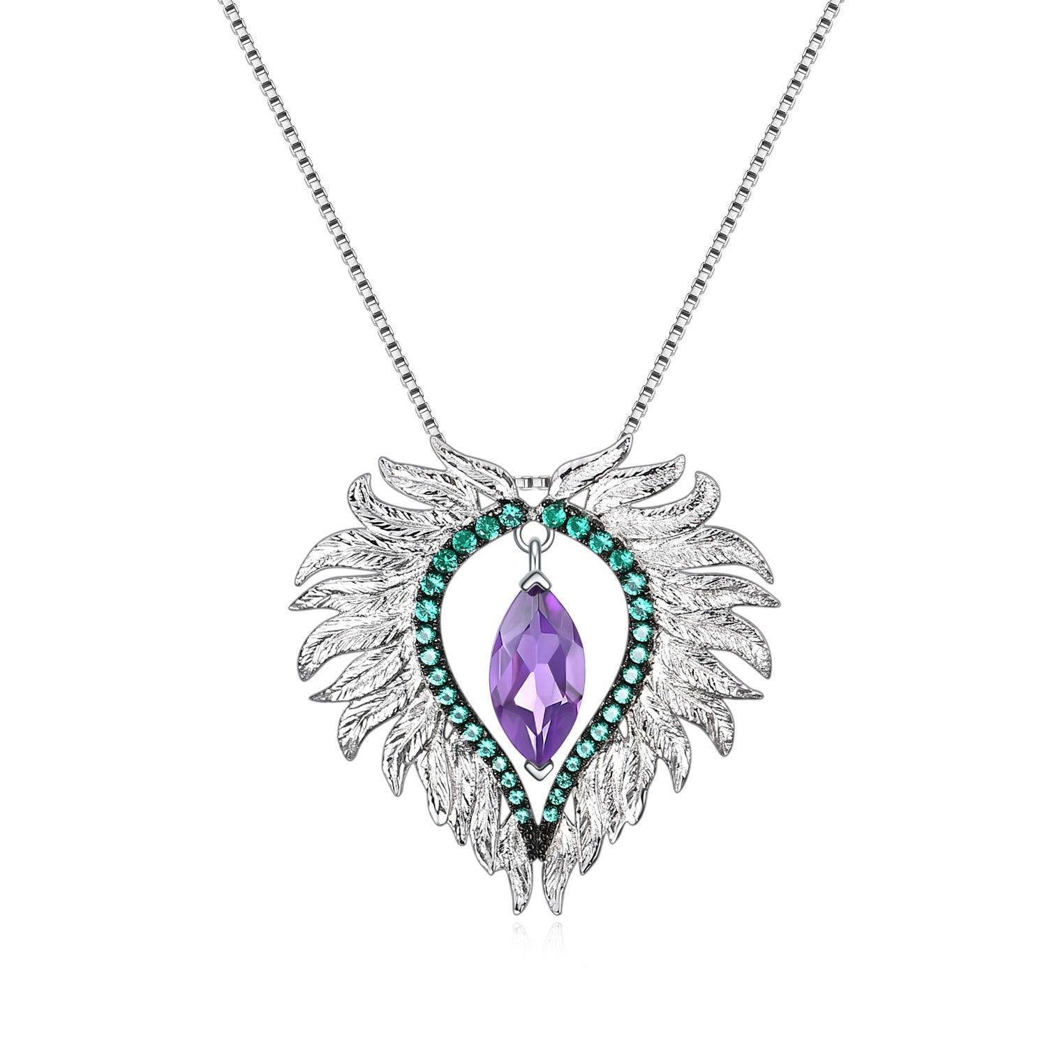 Angel's Embrace Design S925 Sterling Silver Necklace