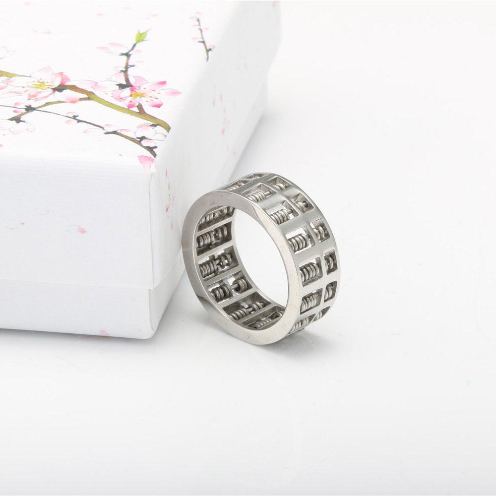 Men's Titanium Abacus Ring-BlingRunway