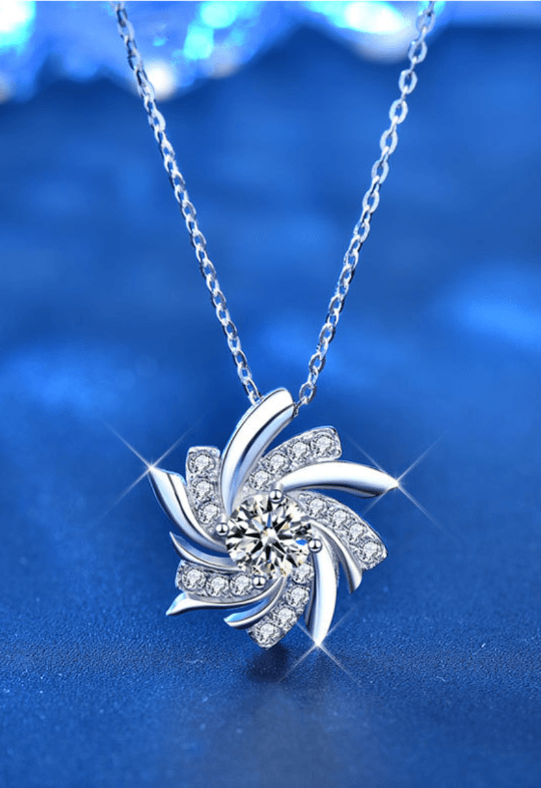 Heartbeat Series Windmill Women's S925 Sterling Silver Necklace