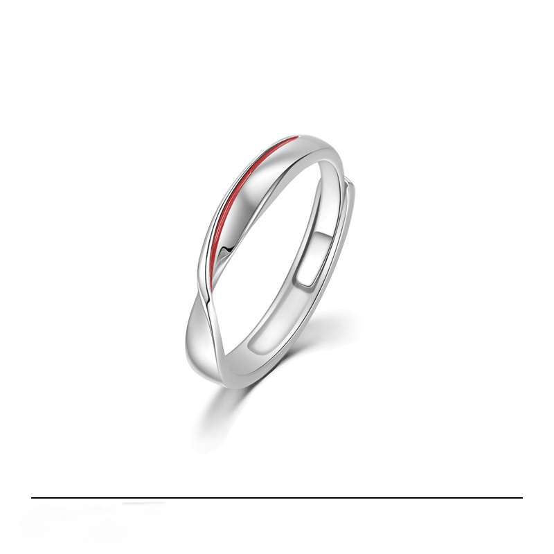 Mobius' Eternal S925 Silver Couples Ring