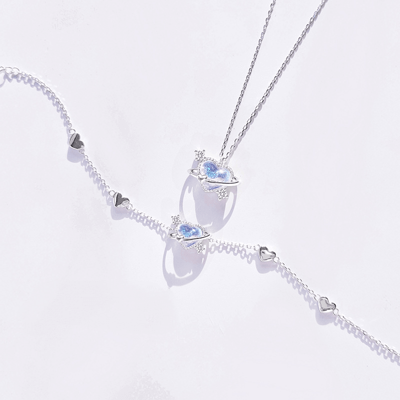 Aurora Series Love Pendant S925 Sterling Silver Necklace