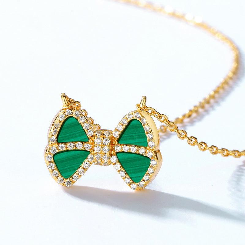 Malachite Classic Pendant S925 Sterling Silver Necklace