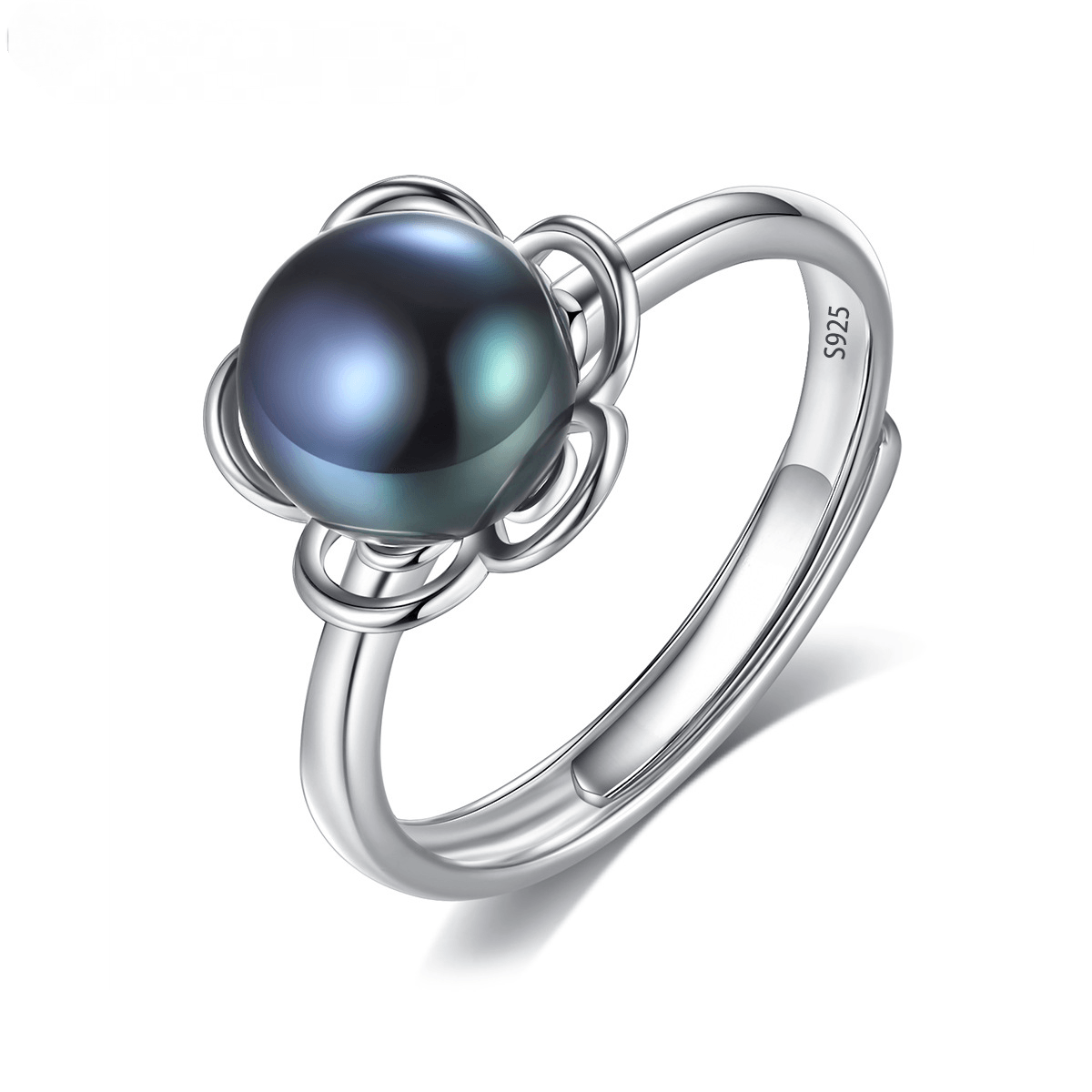 9-9.5mm Freshwater Pearl Handmade Series S925 Sterling Silver Ring-BlingRunway