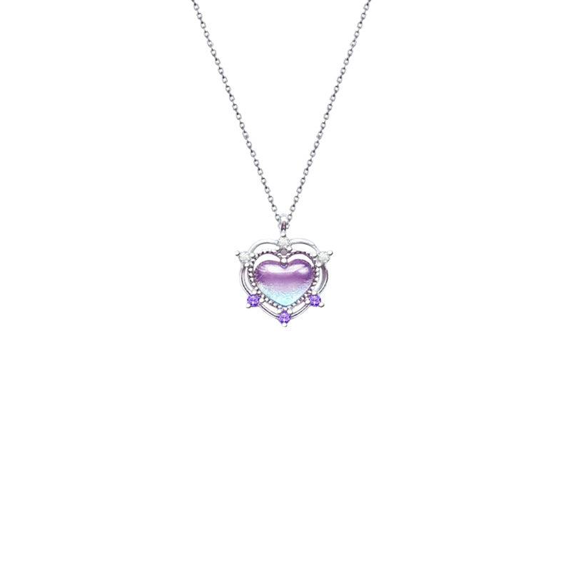 Aurora Series Bubble Love Pendant S925 Sterling Silver Necklace-BlingRunway