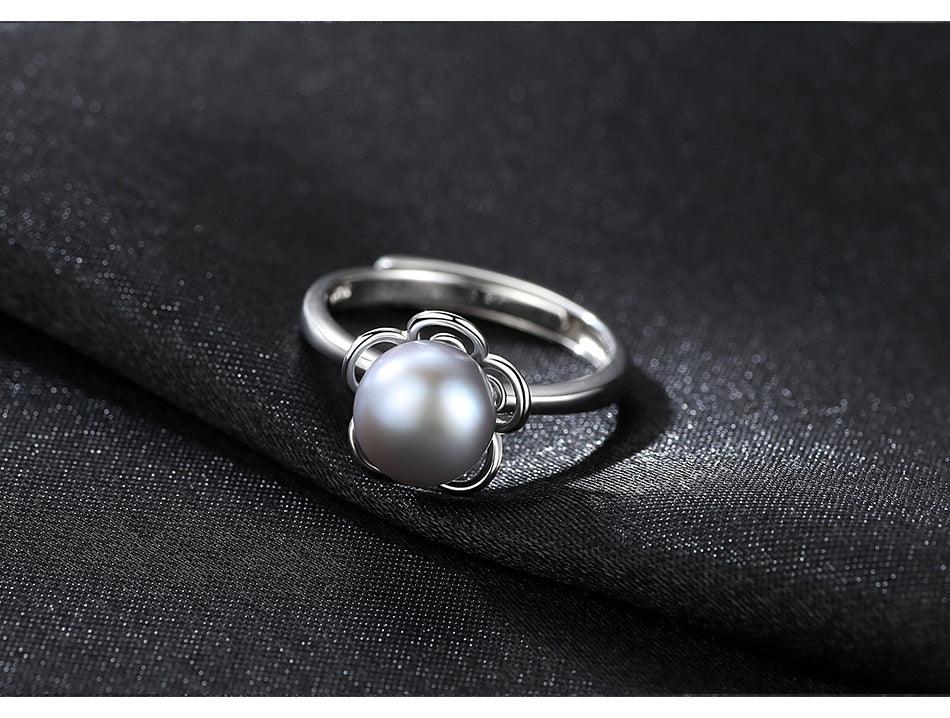 9-9.5mm Freshwater Pearl Handmade Series S925 Sterling Silver Ring