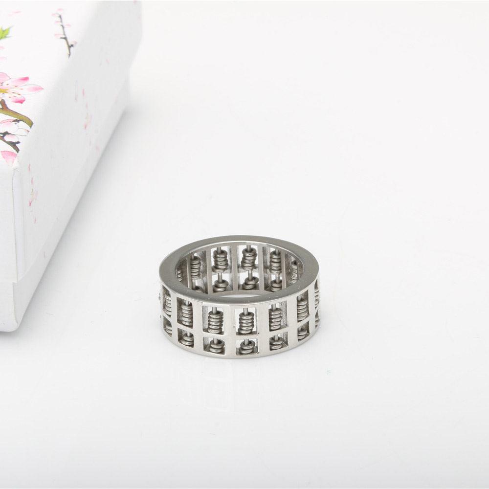 Men's Titanium Abacus Ring-BlingRunway