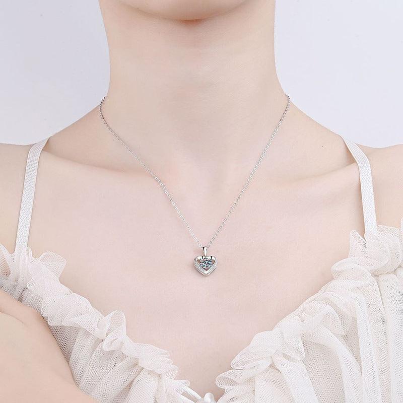 Heart Pendant S925 Sterling Silver Necklace