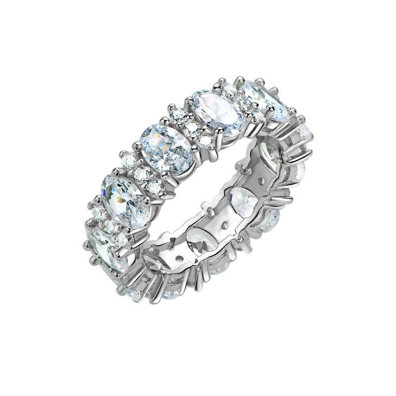 Sparkling Luxury Zircon S925 Sterling Silver Ring-BlingRunway