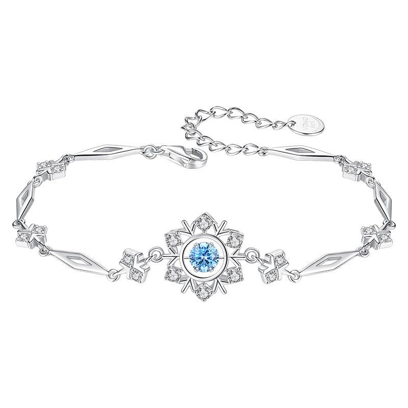 Heartbeat Series Snowflake S925 Sterling Silver Necklace-BlingRunway