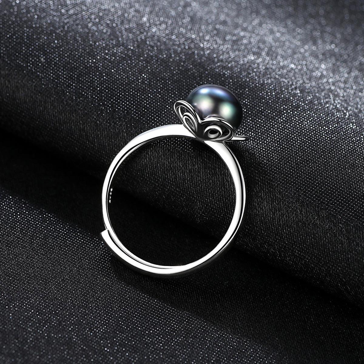 9-9.5mm Freshwater Pearl Handmade Series S925 Sterling Silver Ring-BlingRunway