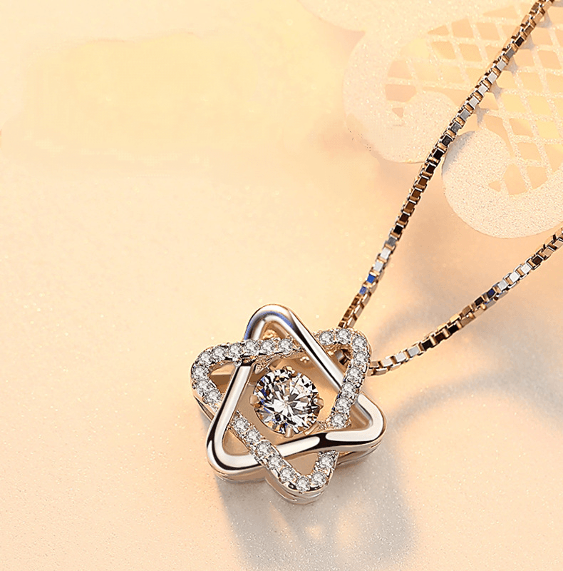 Hexagram Pendant S925 Sterling Silver Necklace