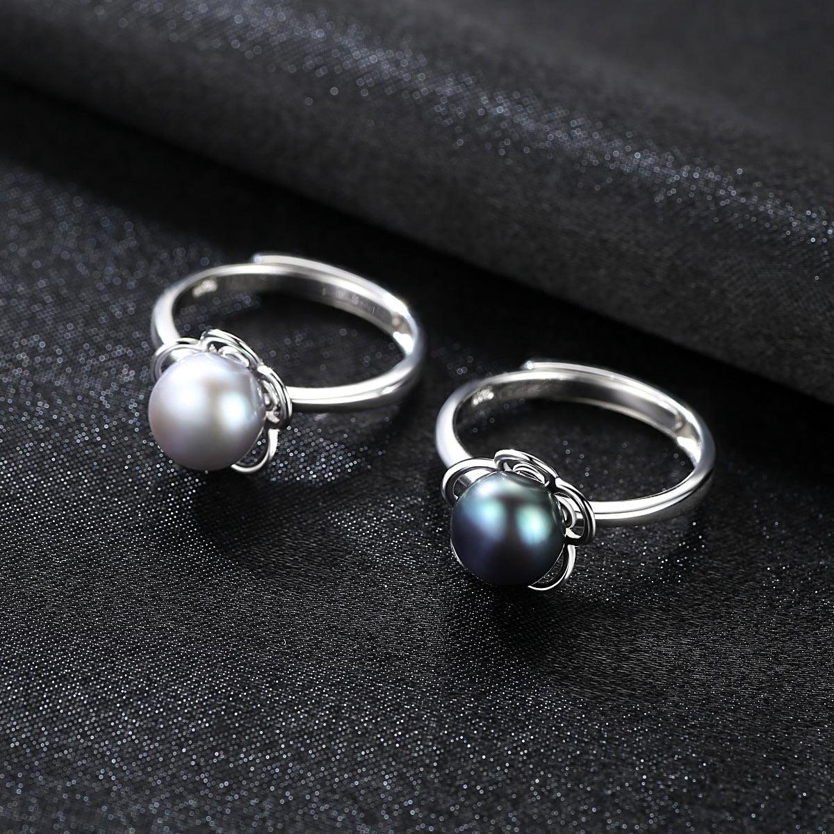 9-9.5mm Freshwater Pearl Handmade Series S925 Sterling Silver Ring