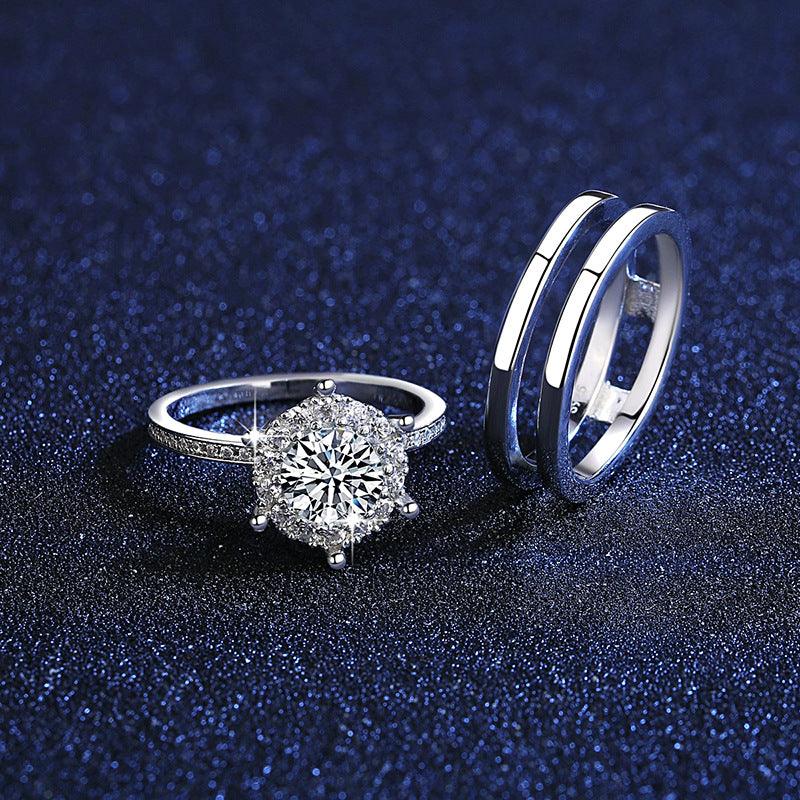 Classic Detachable Combination Handmade Silver Ring