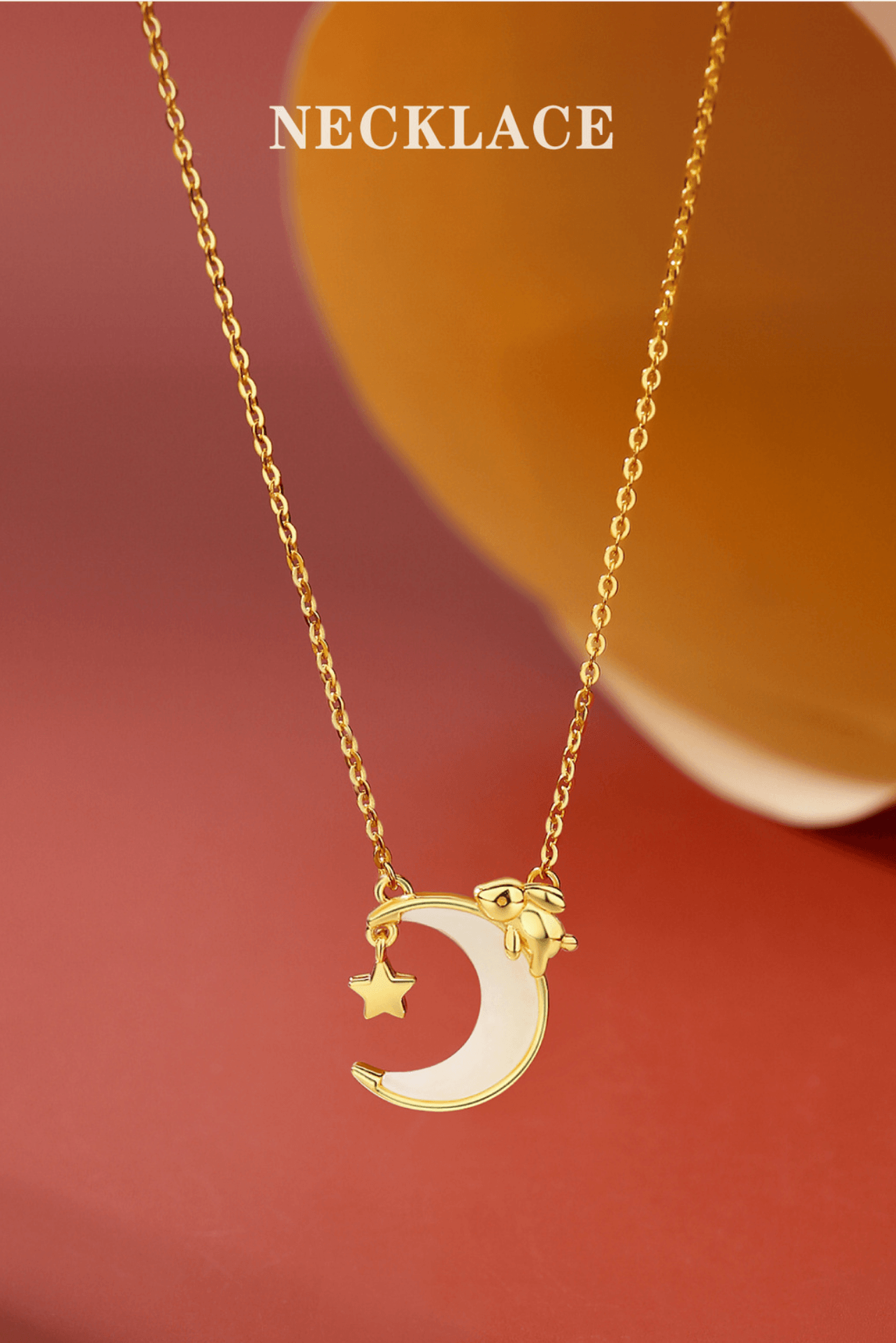 Moon Rabbit S925 Sterling Silver Necklace